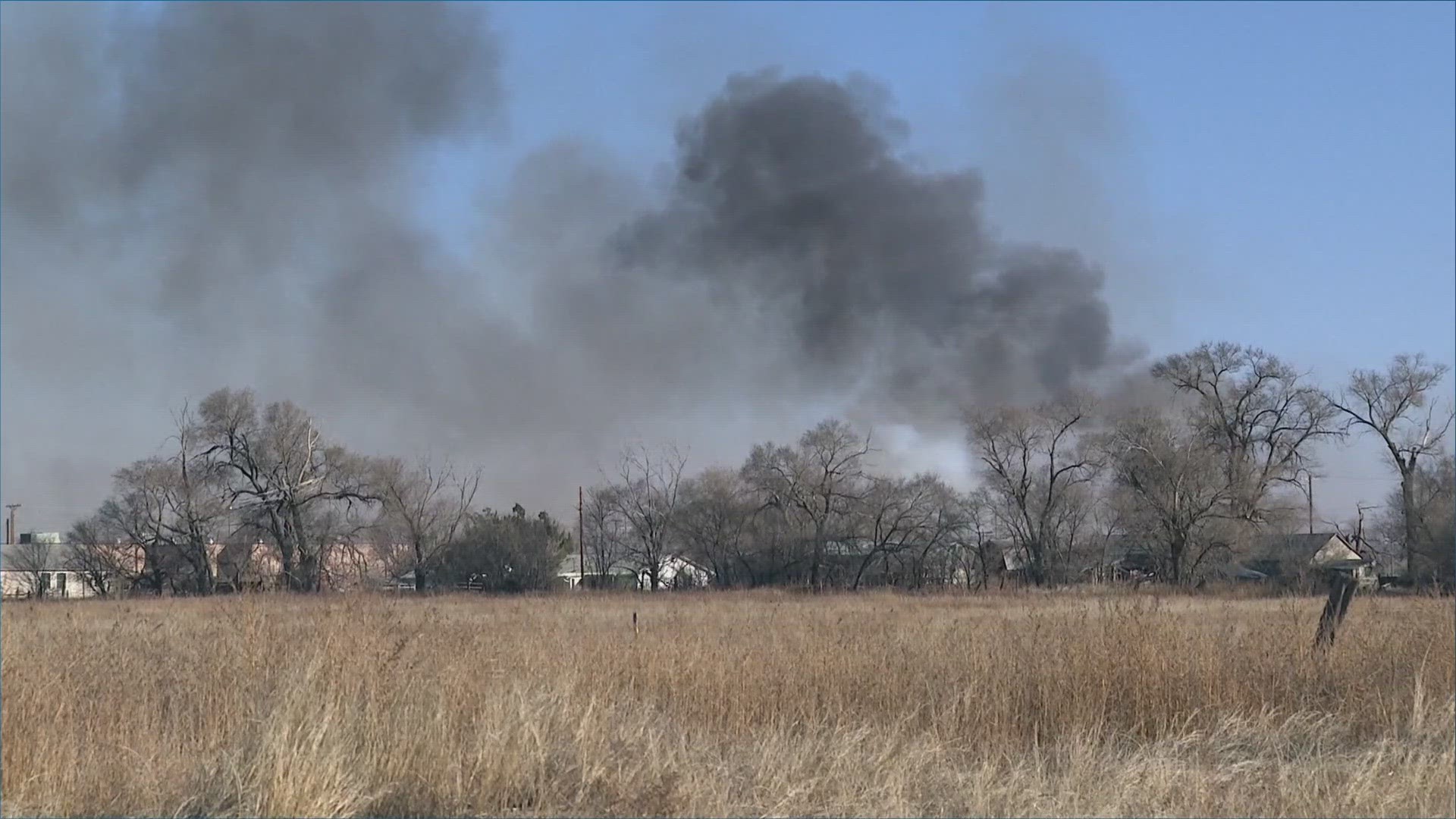 The fire, named the Boggsville Fire, had burned about 1,030 acres and was 80% contained as of 7:15 p.m. Sunday.