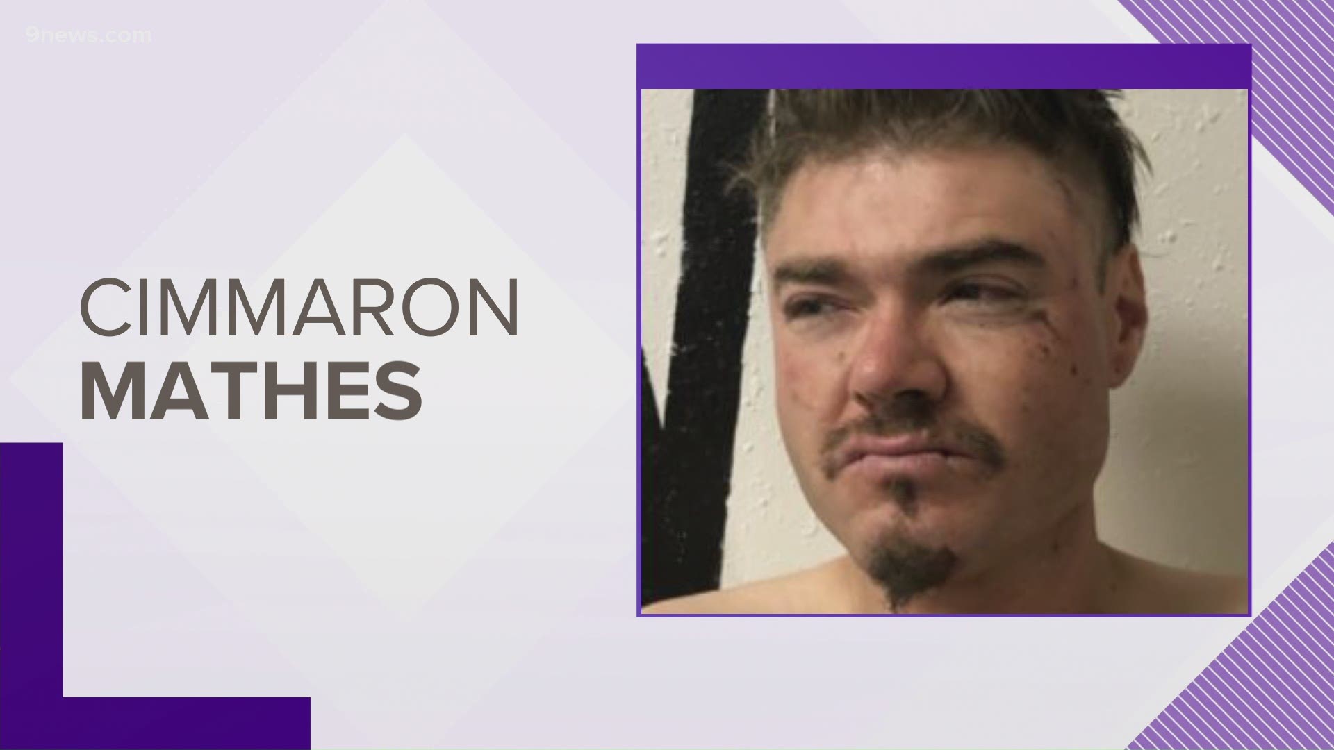 The Costilla County Sheriff's Office said Cimmaron Mathes also set fire to his father's home before SWAT officers took him into custody early Thursday.