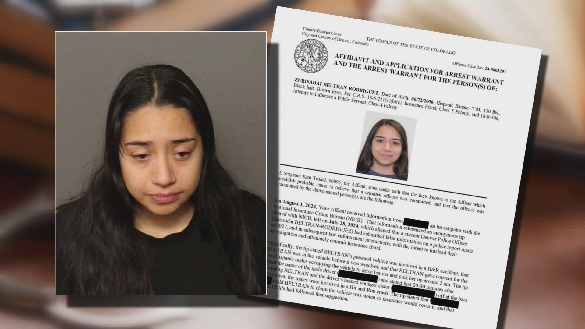 DPD have arrested one of their own for insurance fraud. The department announced the arrest saying the fraud happened before she was hired as an officer.