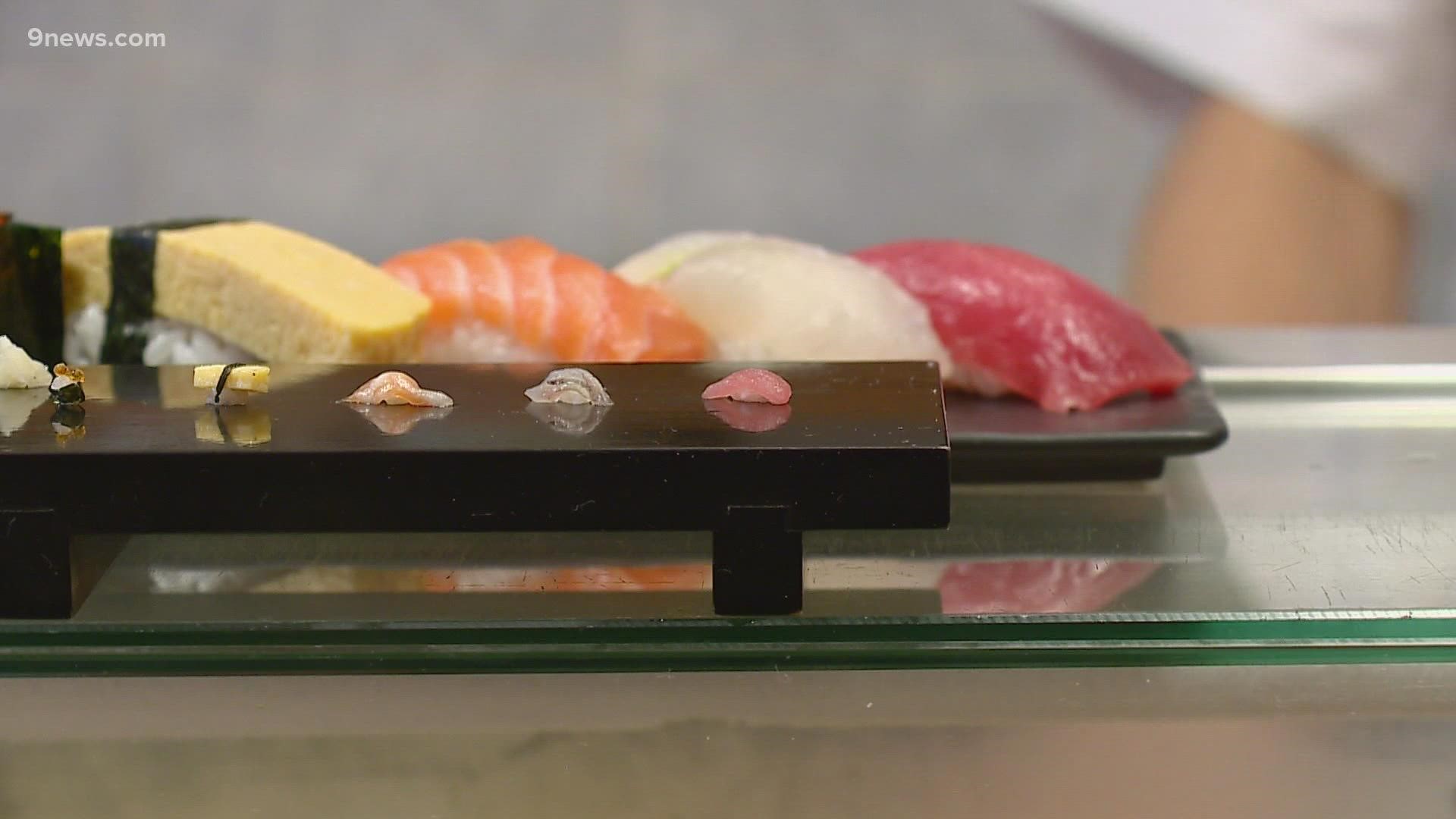 One chef in Tokyo is giving athletes a tiny taste of Japanese culture by serving up micro sushi.