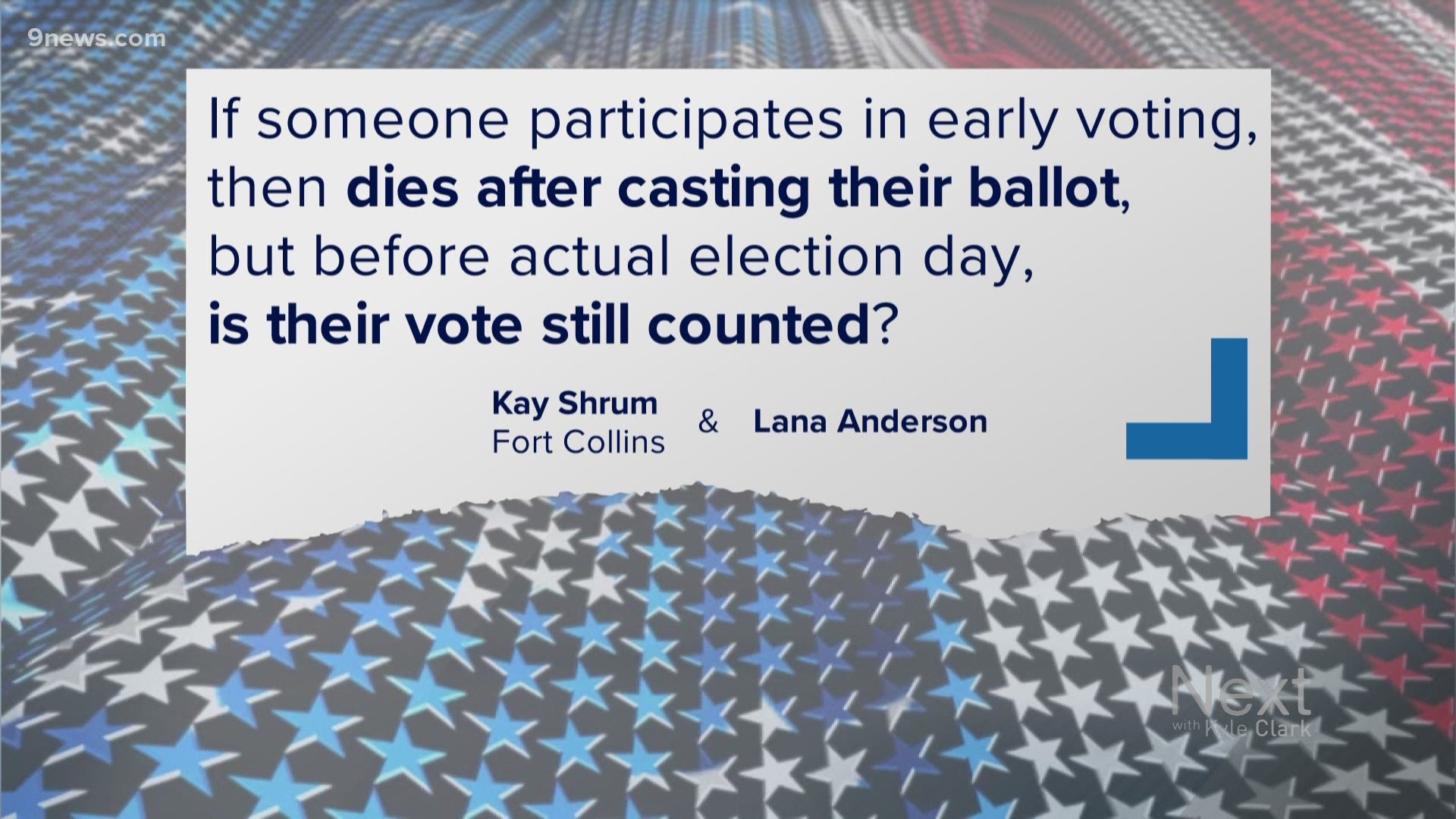 We're answering voter questions about Colorado's ballot. Send yours to next@9news.com.