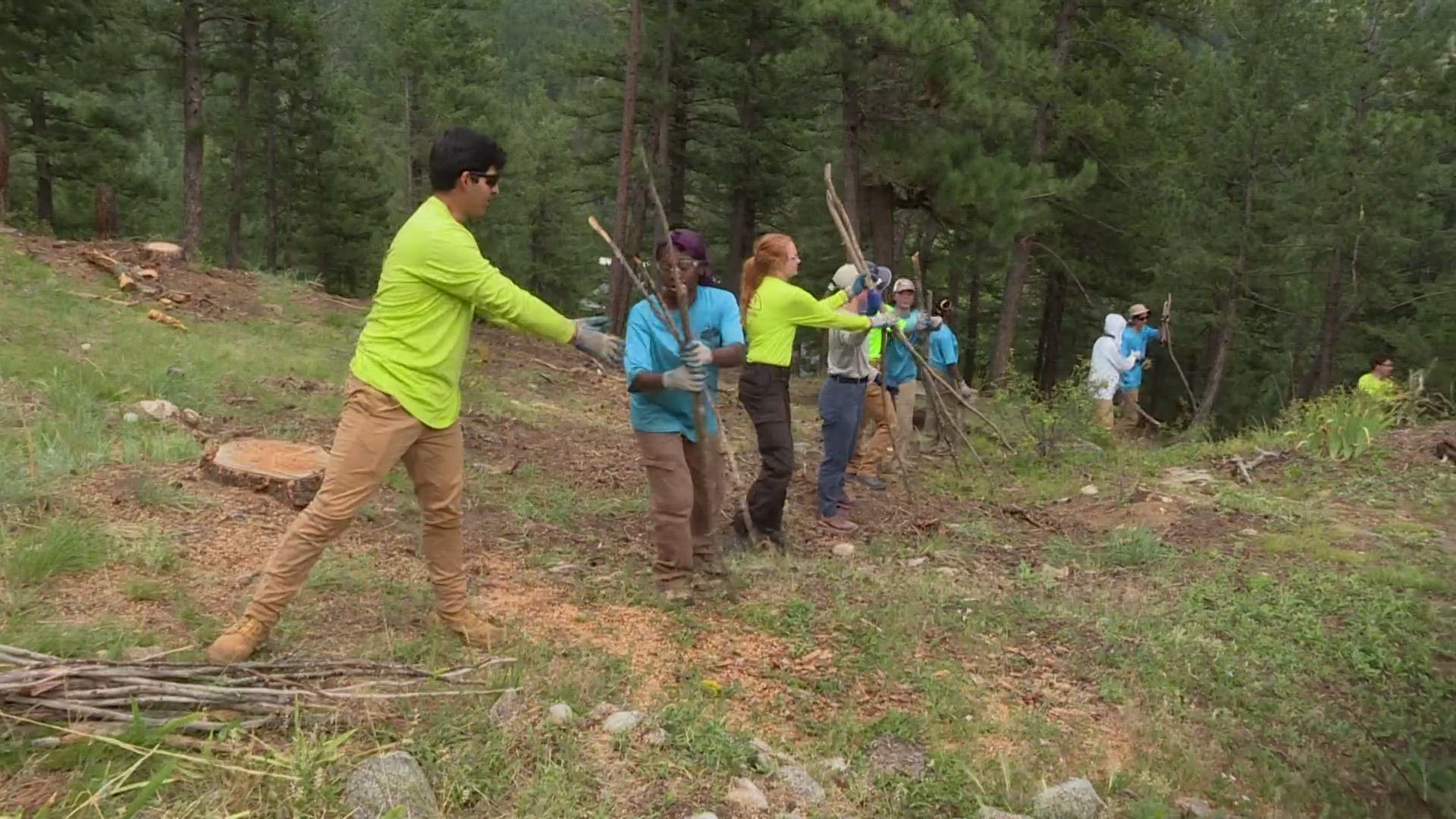 Clearing fire fuels is physically demanding and can get expensive. A group of teenagers is helping homeowners get the work done.