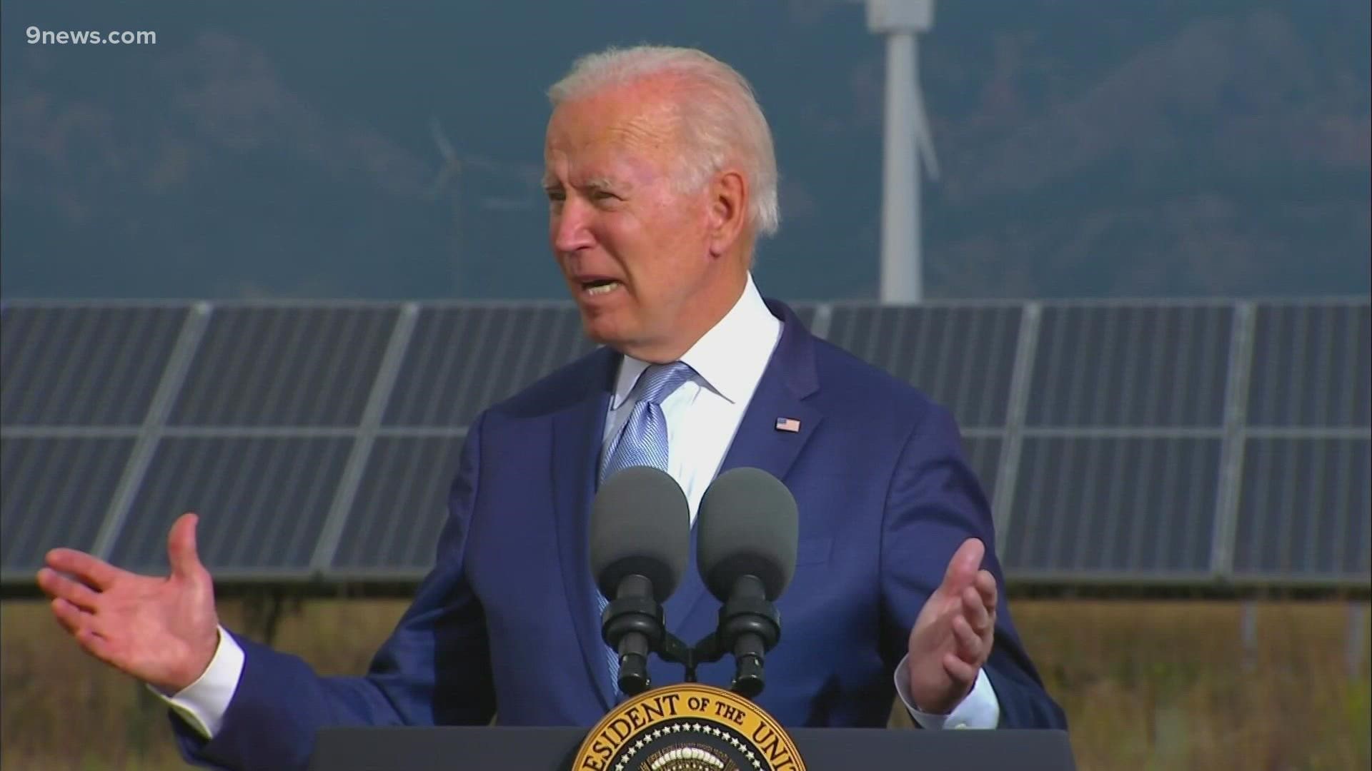 President Biden toured NREL in Golden and then touted his plan to create jobs while tackling the climate crisis.