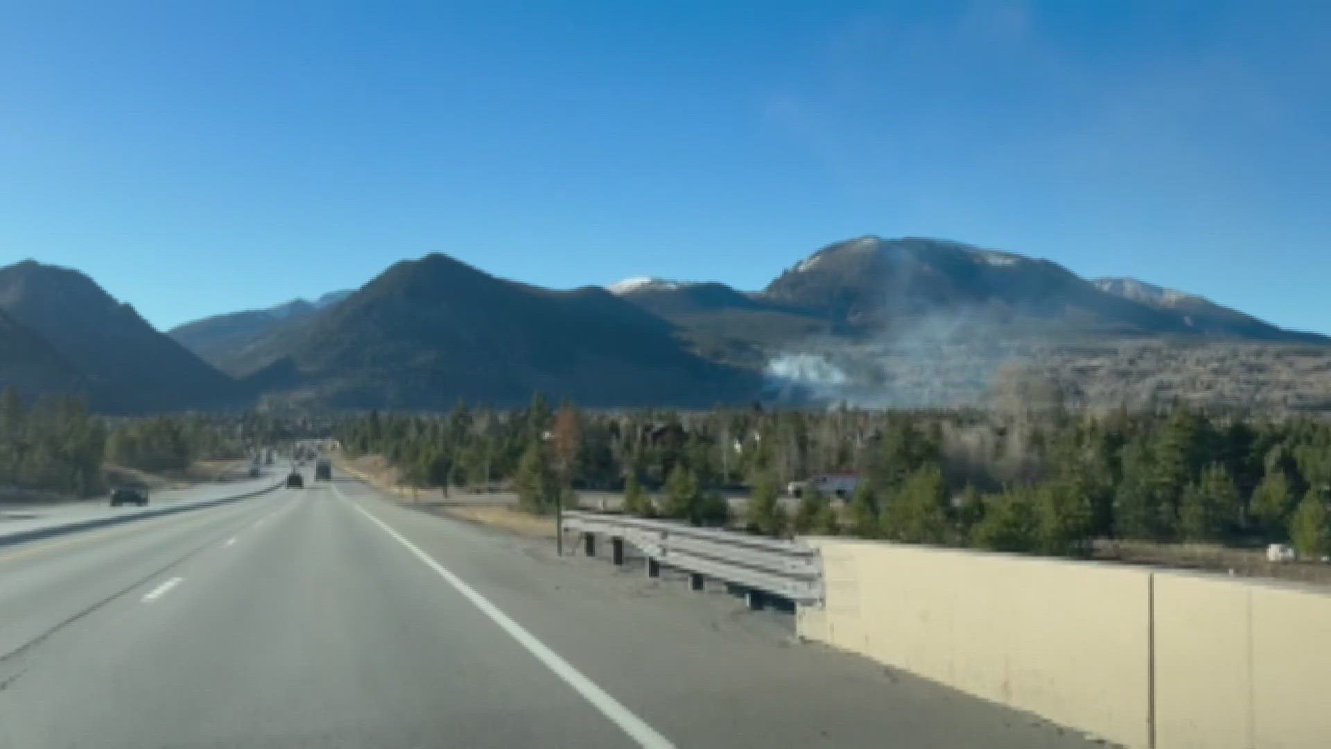 Firefighters and first responders are working to put out a fire that sparked near Frisco in Summit County.