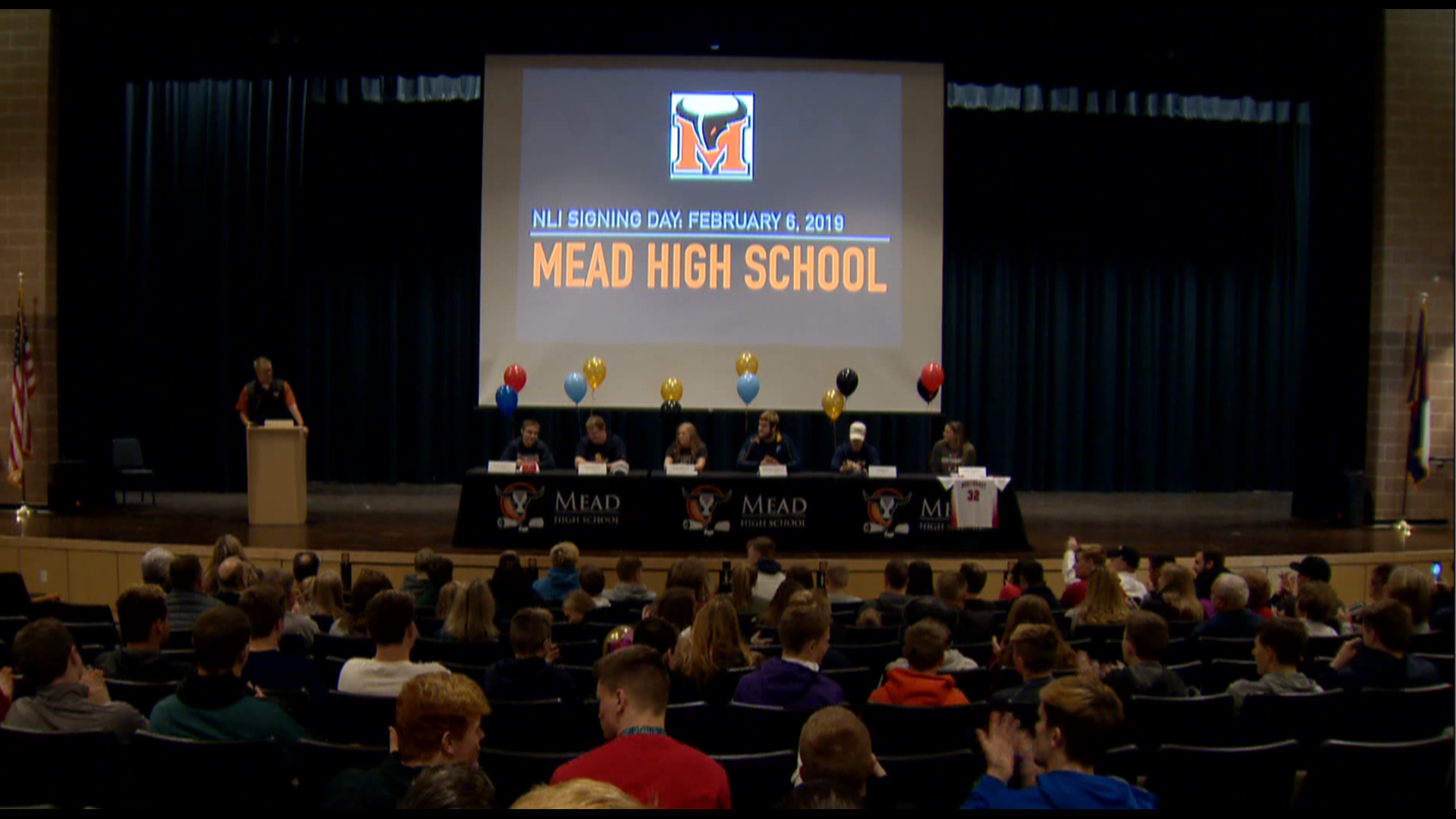 The Mead High School Mavericks had six student-athletes participate on National Signing Day on Wednesday
