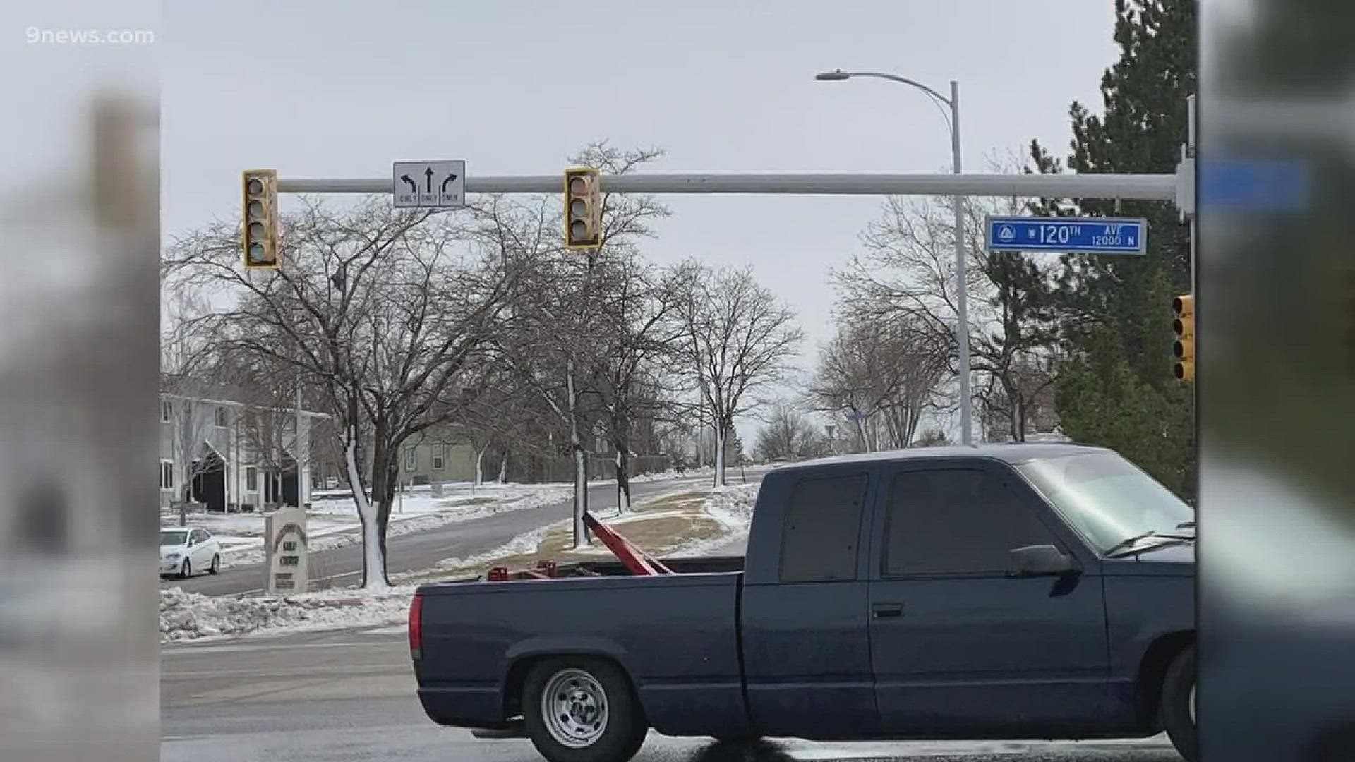 During the blizzard on Wednesday, it became virtually impossible to see traffic lights after they were coated with ice.