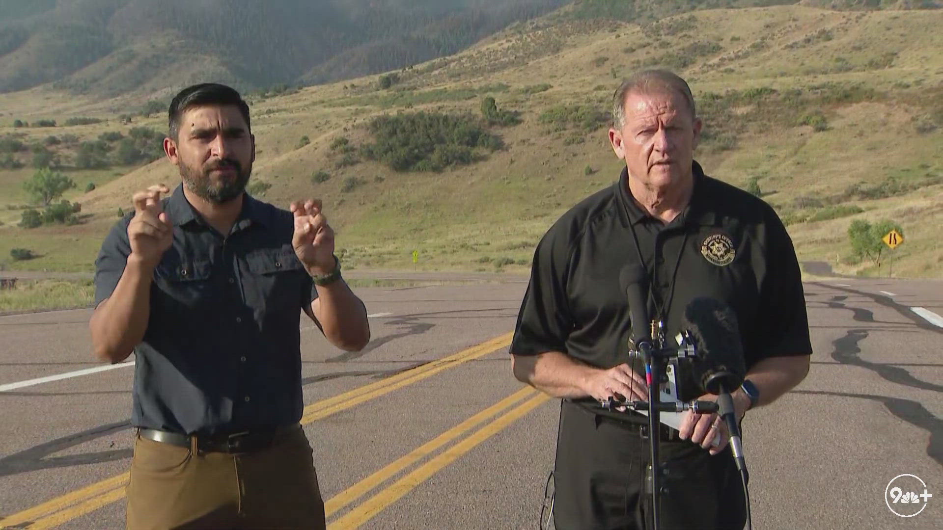 Fire officials provide an update Saturday morning on a wildfire burning southwest of Denver that’s prompted hundreds of evacuations.