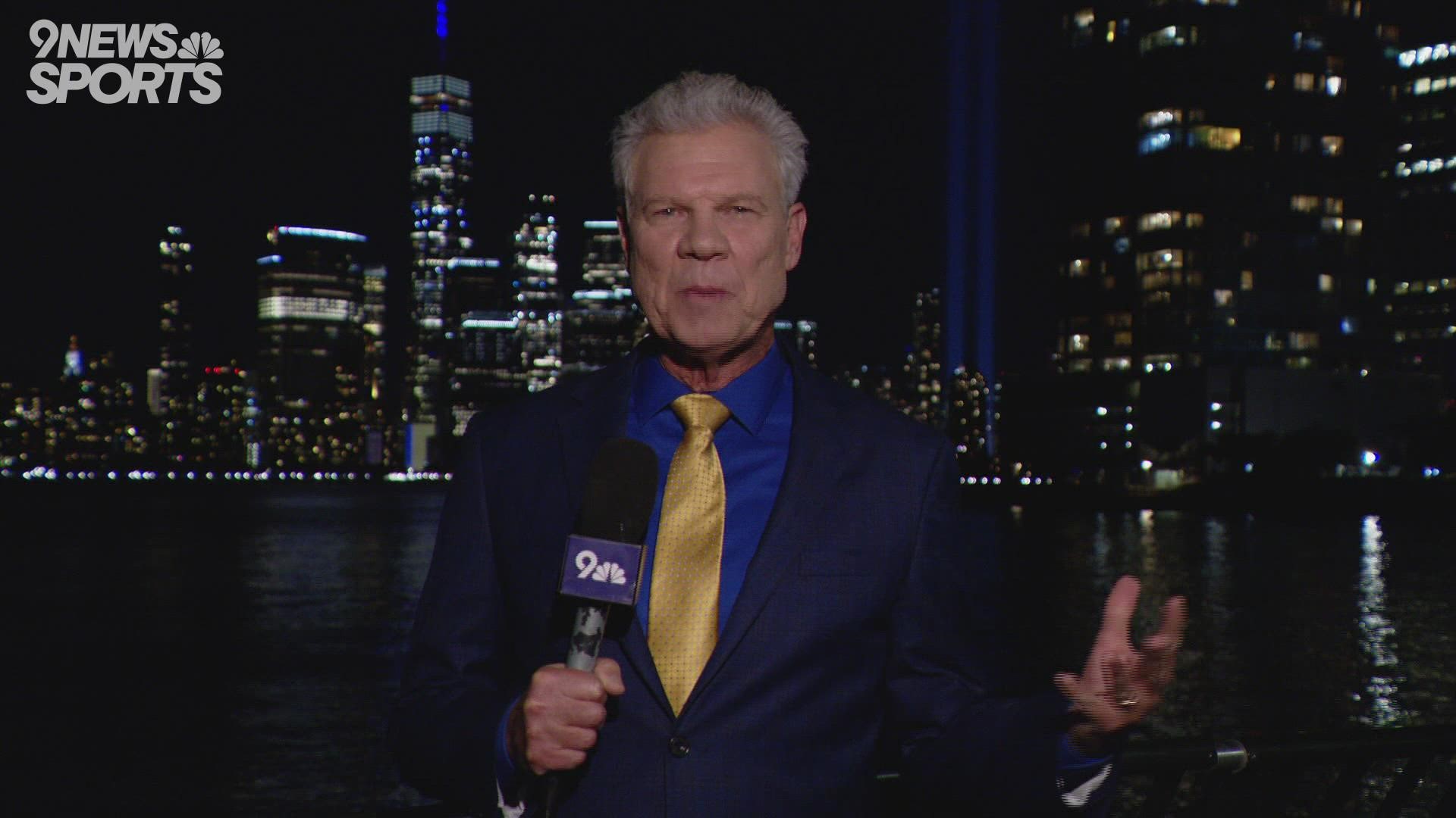 Mike Klis reports from in front of the Freedom Tower on the night of the 20th anniversary of the Sept. 11 attacks.