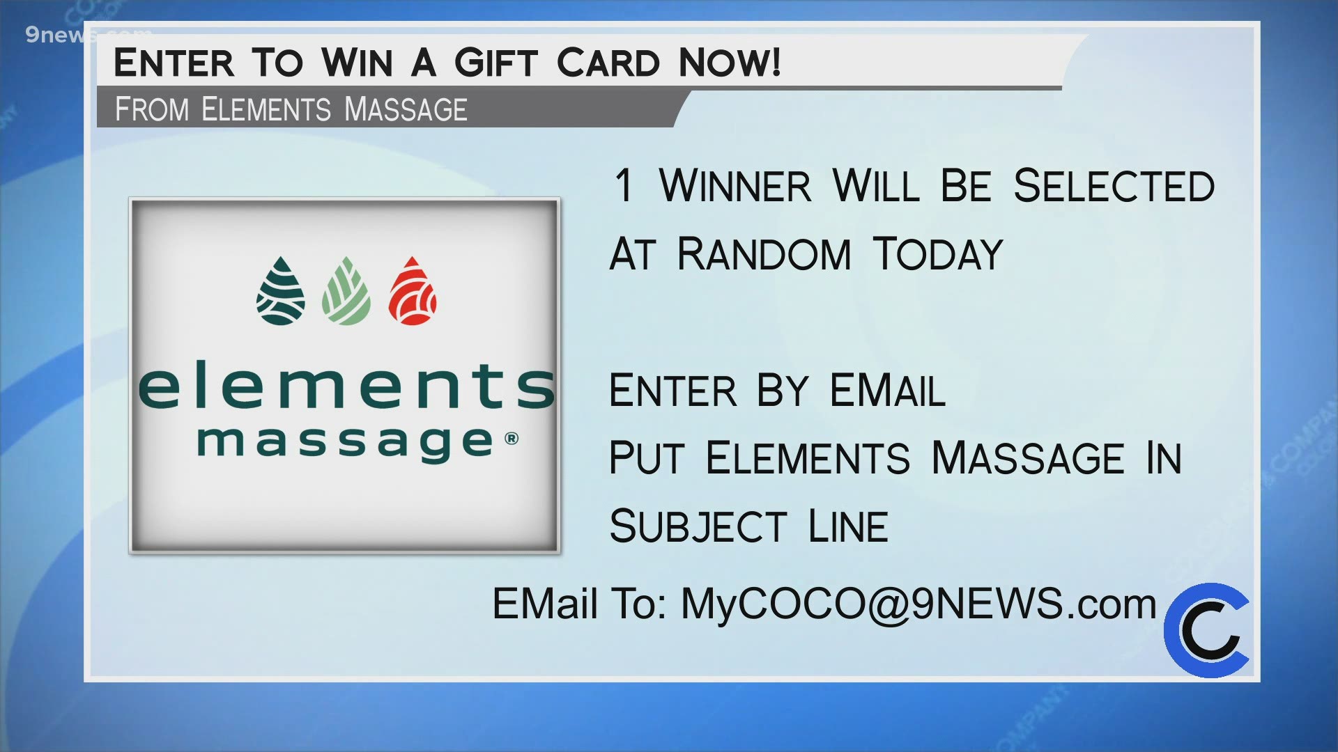 Elements Massage is open and following all health and safety protocols to keep you safe. Get started today at ElementsMassage.com. *GIVEAWAY CLOSED*