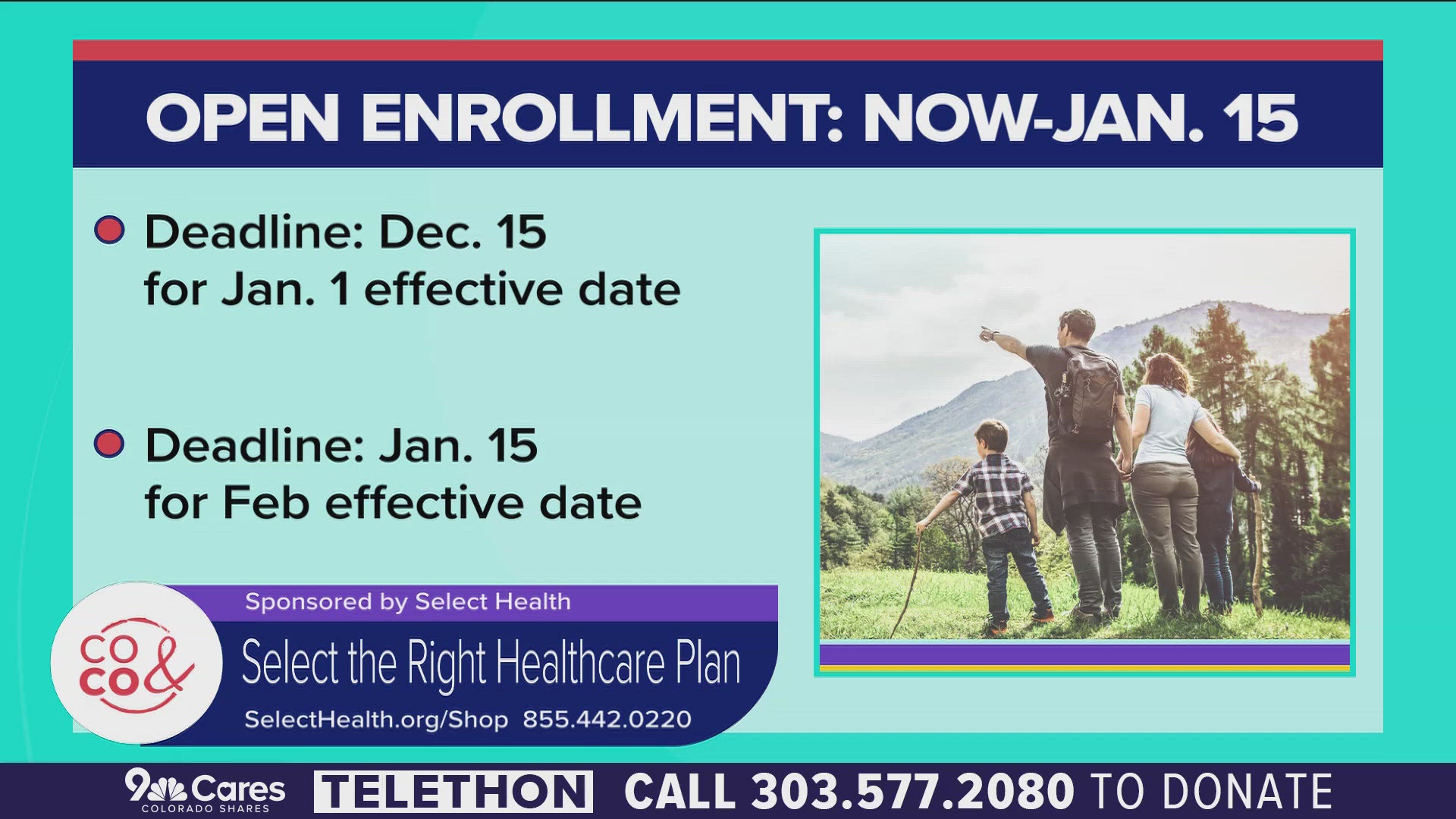 The Select Health Answer Team is ready to take your calls and answer your questions! Call 855.442.0220 or visit SelectHealth.org/Shop. **PAID CONTENT**