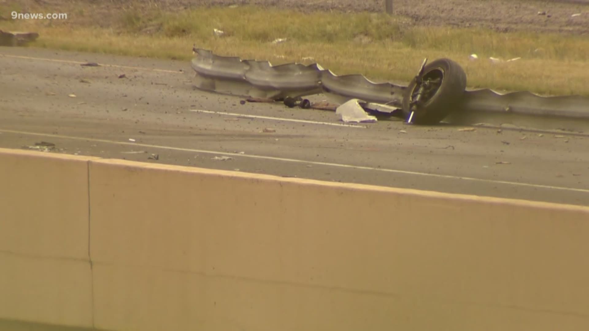 Two people were killed in the crash, which closed C-470 for hours.