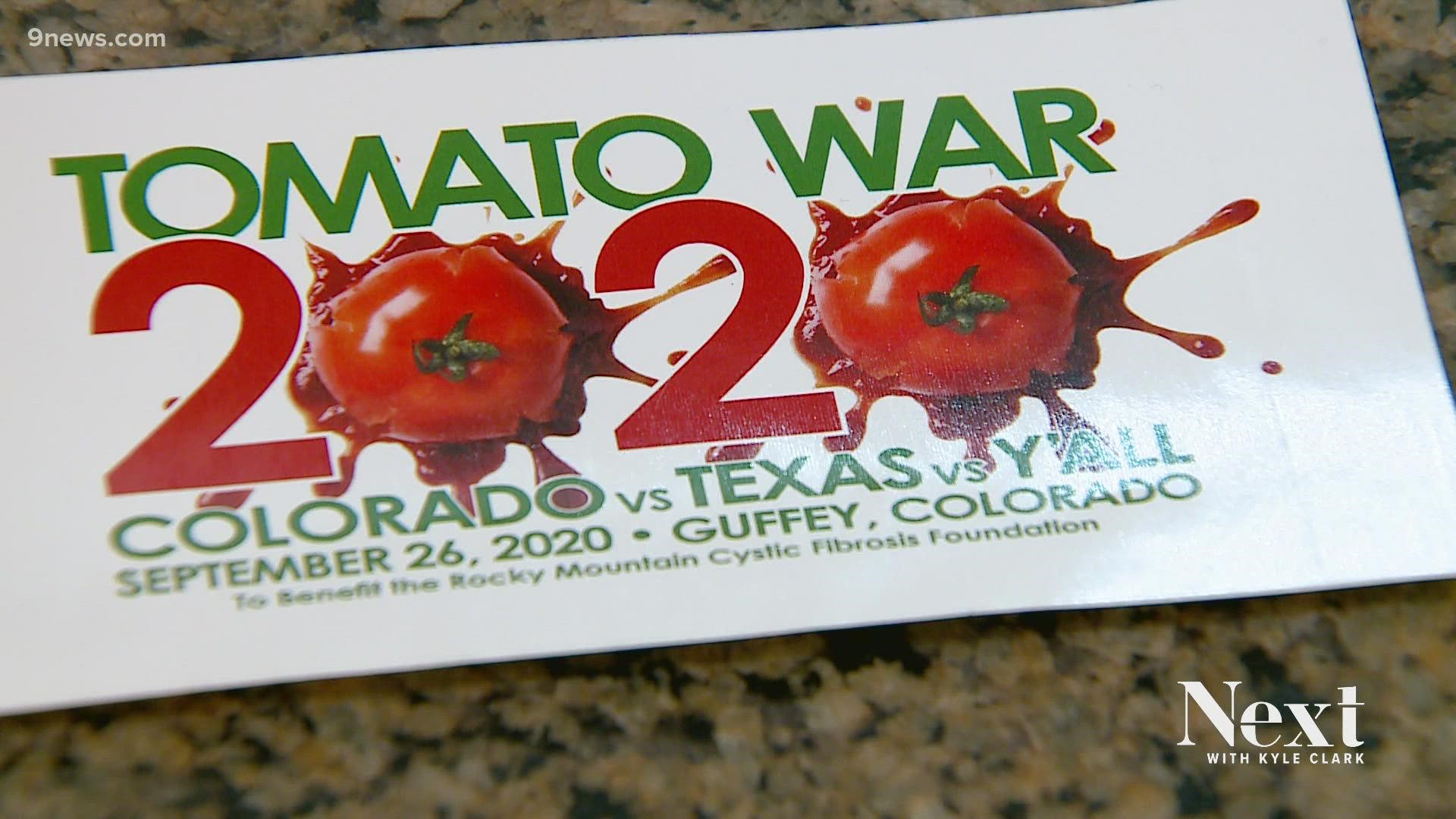 Texans and Coloradans will meet at the Meadows at Buena Vista for the 2021 battle on Sept. 18. Each side will be equipped with thousands of tomatoes.