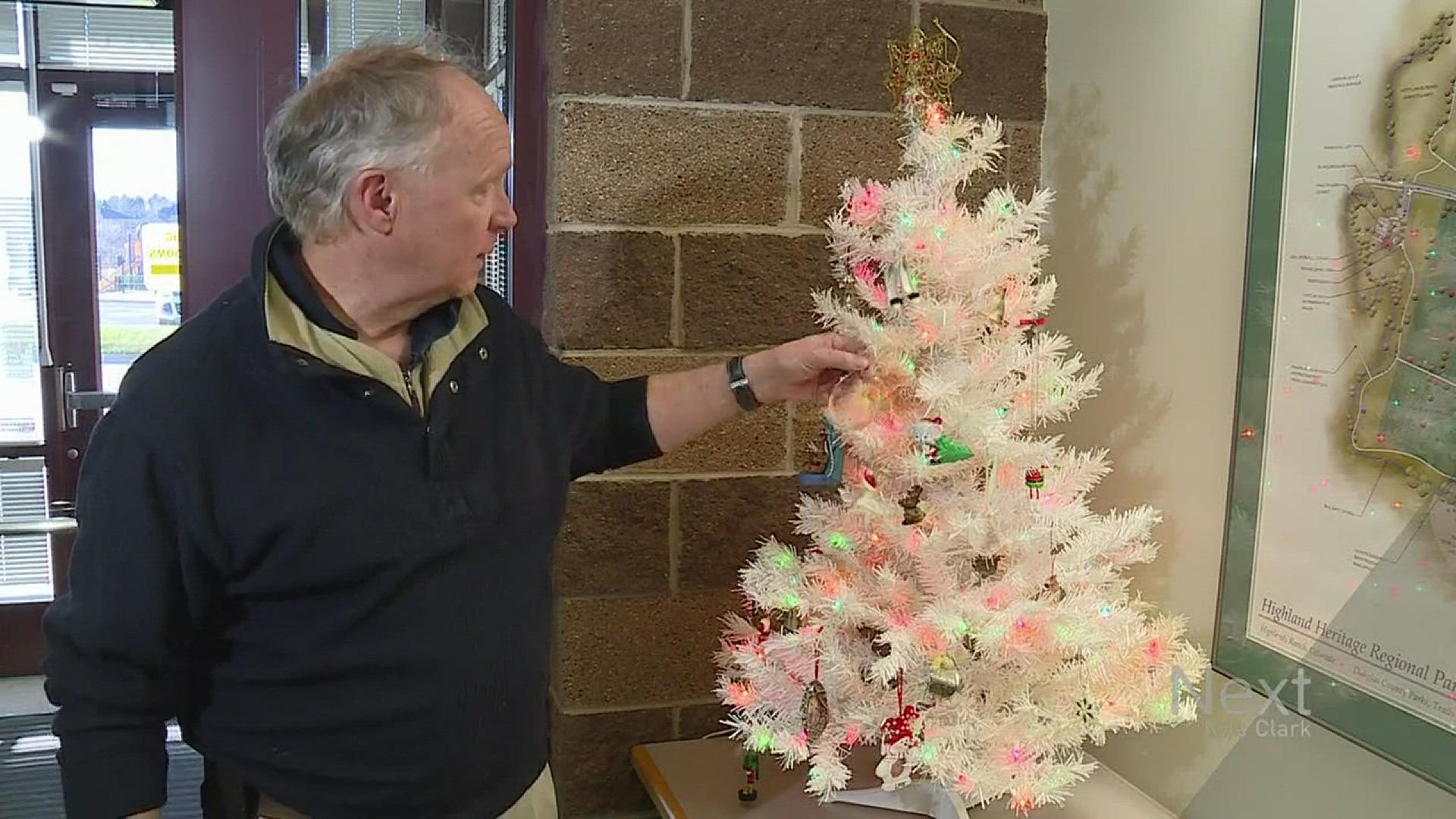 When people recycle their Christmas trees, every once in a while they leave an ornament on them. Douglas County doesn't throw them away, epecially if they see one that looks special. They save them with the hope that families will come claim their lost keepsakes.