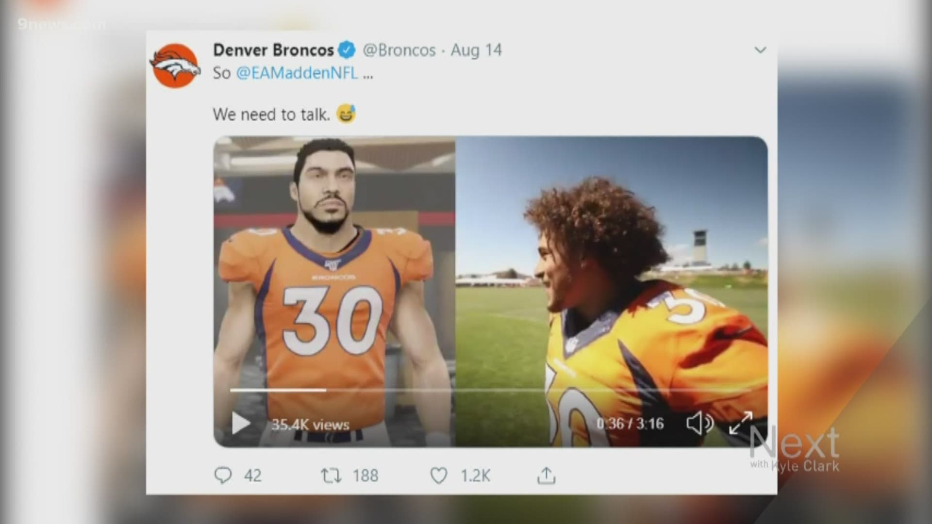 Every year, when the Madden NFL videogame is released, there are usually a good amount of players who are upset with how the game developers rank their abilities. Well, the Denver Broncos have an issue with EA Sports for a whole different reason.
