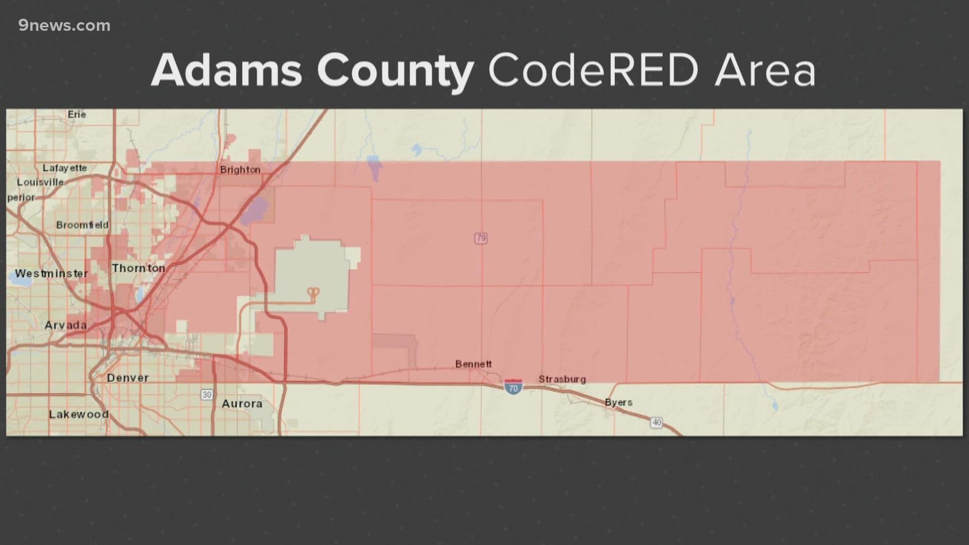 Some Coloradans in Adams County had trouble signing up for alerts. It could be because certain parts of the county have their own account you need to register with.
