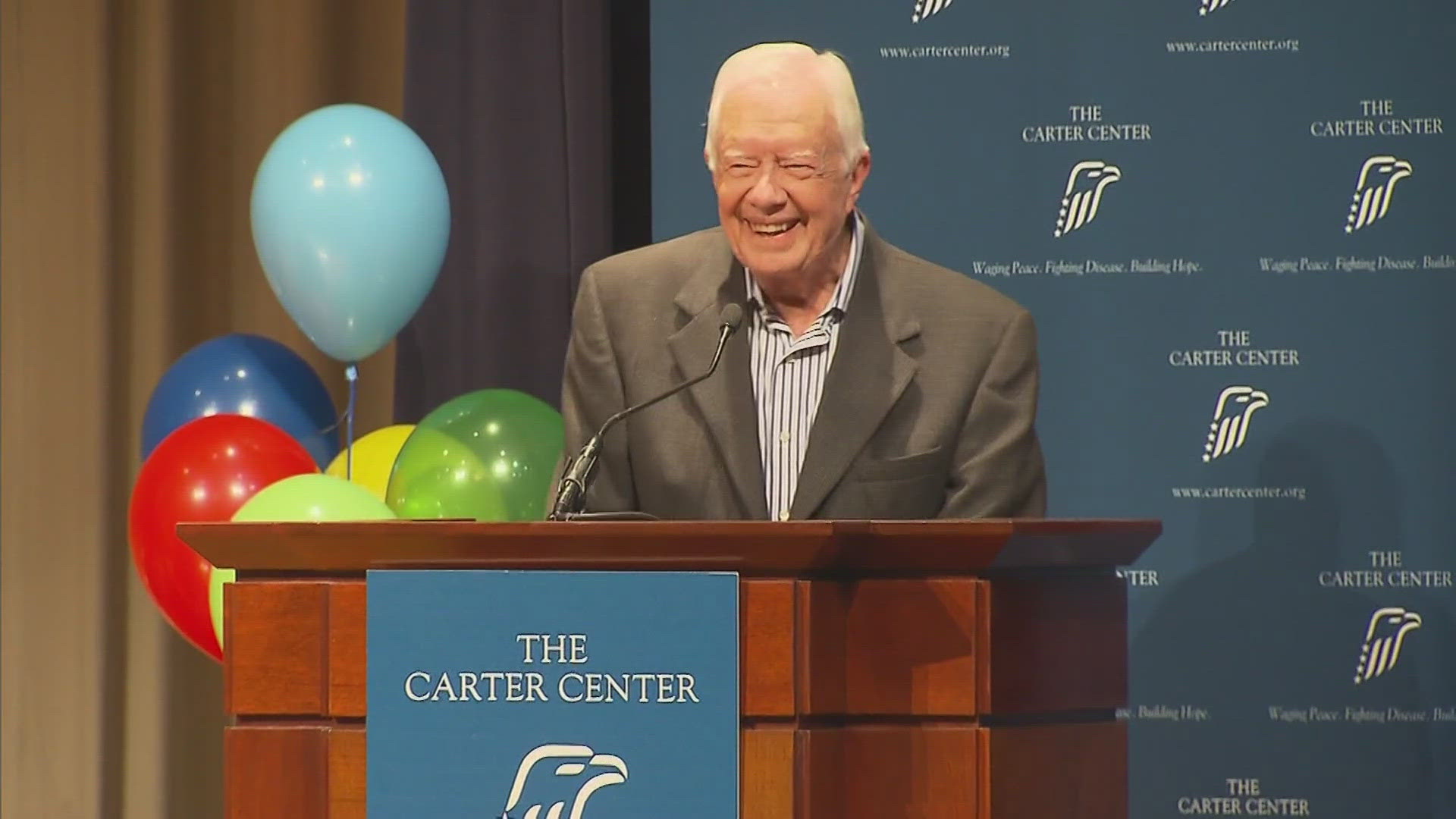 Jimmy Carter reached his 100th birthday Tuesday, the first time an American president has lived a full century.