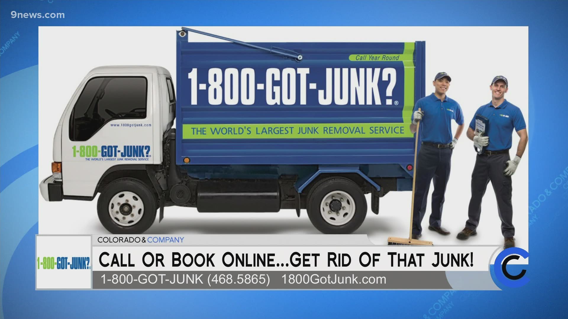 1.800.GOT.JUNK is the largest junk removal service in the world! Their number is in the name, so give them a call, or visit 1800GotJunk.com to get started.