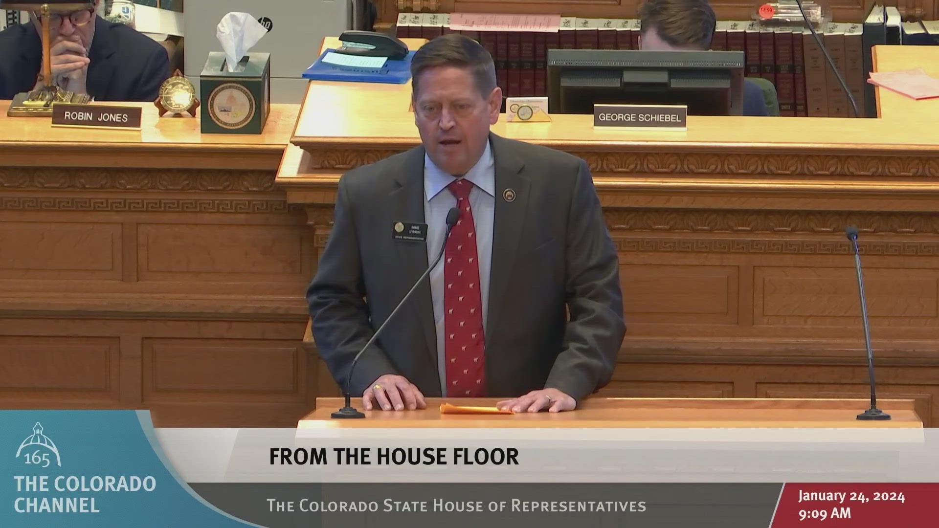 The top Republican in the Colorado House avoided getting ousted for a second straight day when he and his supporters didn't show up for a no-confidence vote Tuesday.