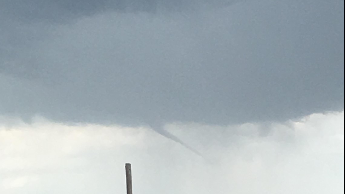 Multiple funnel clouds spotted along Colorado's Front Range on Monday