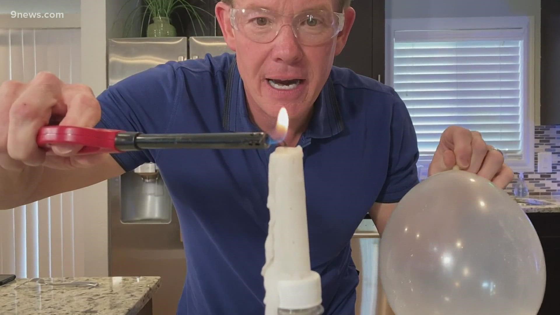 Balloons and candles are great for birthdays - but they don't mix - unless you're our science guy Steve Spangler.