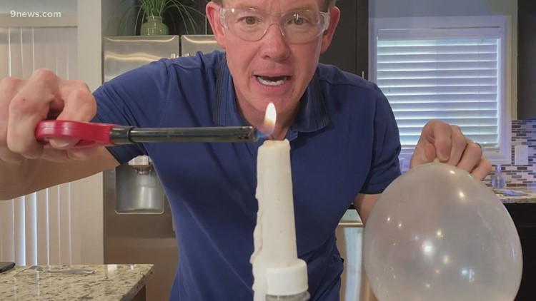 Science Minute: Learn about thermal energy with a candle and balloon