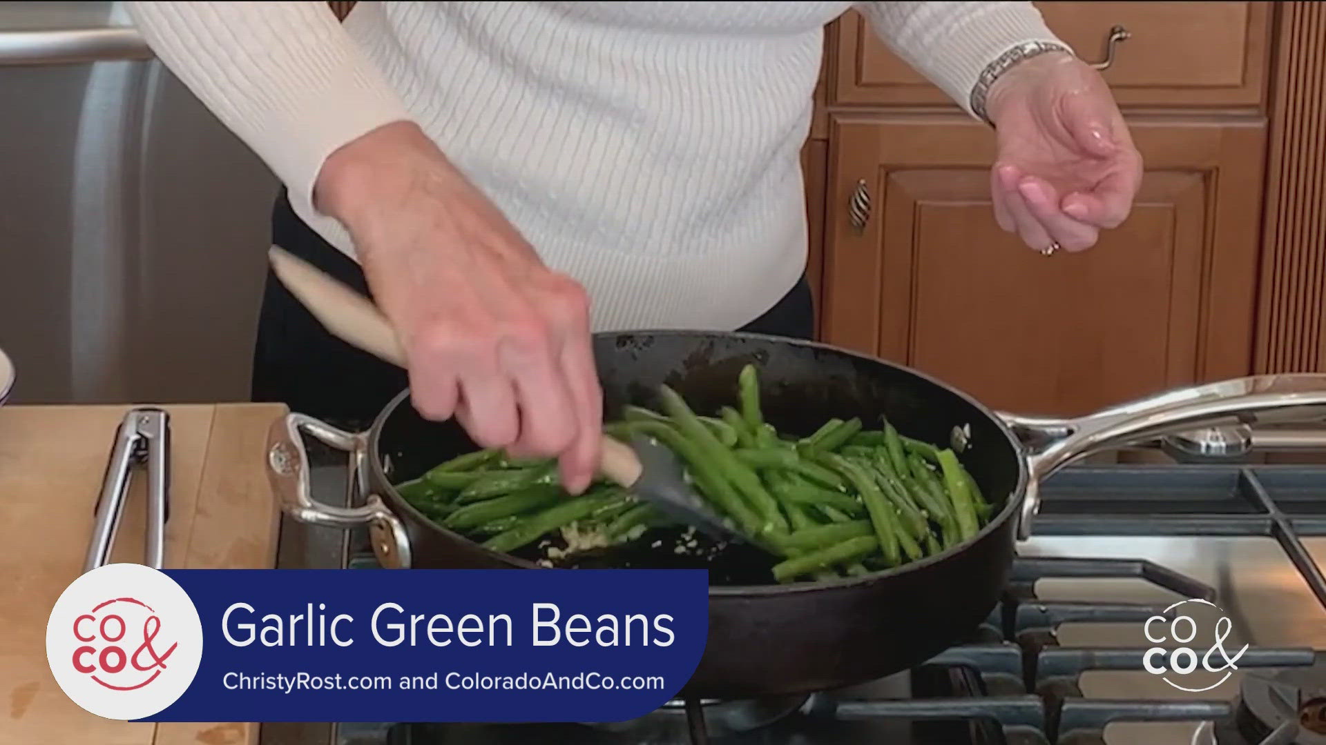 Whip Up this Simple Side Dish from Christy Rost - Sauteed Garlic Green ...