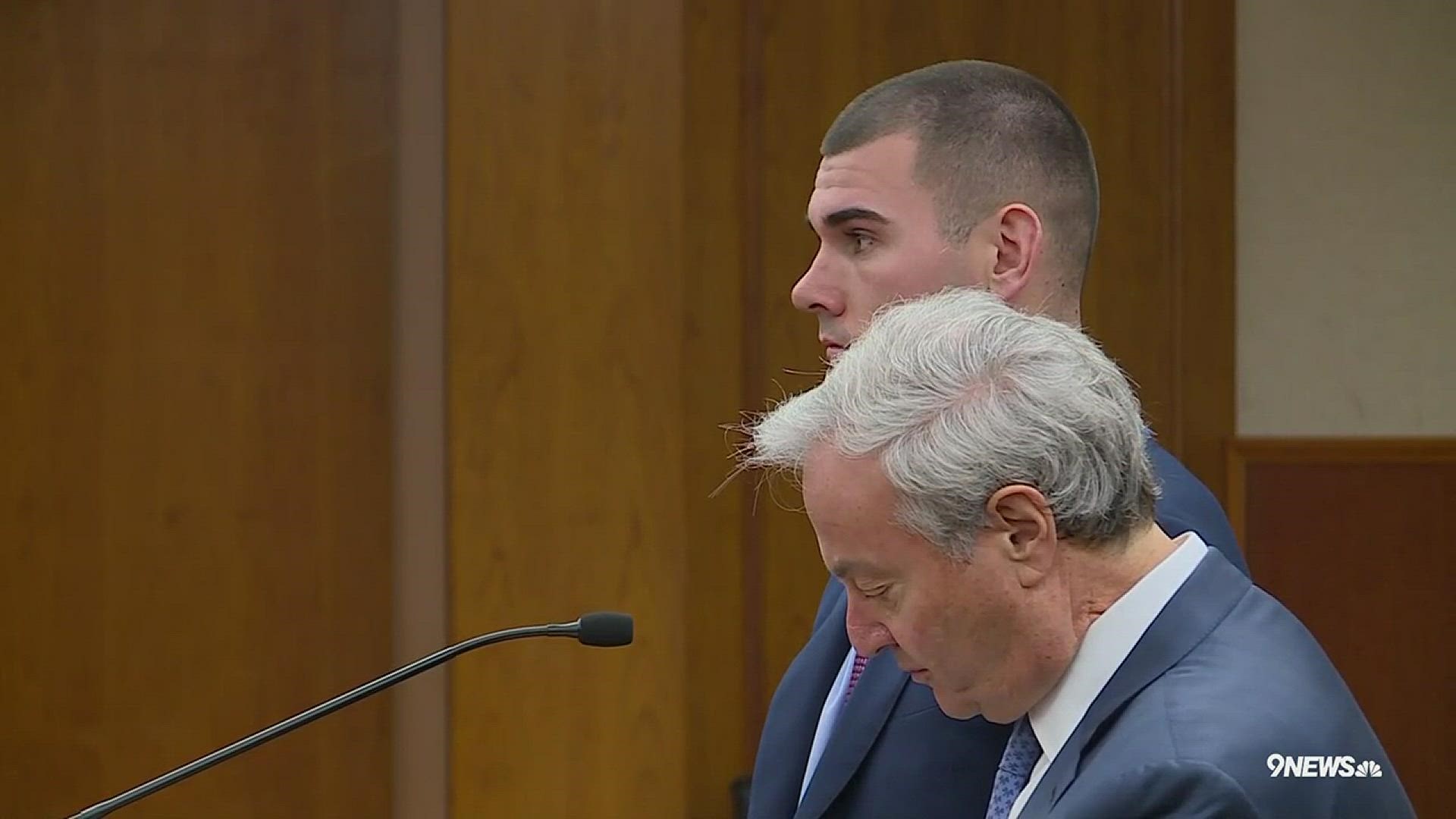 Former Broncos backup quarterback Chad Kelly briefly appeared in court Wednesday morning following his arrest Tuesday morning for first-degree criminal trespass. Kelly was released from the team on Wednesday morning.