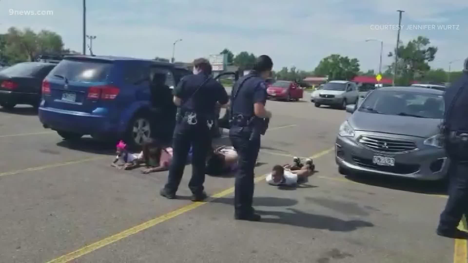 Police pulled over the wrong vehicle they thought was stolen; handcuffed and detained family, including a six-year-old girl.