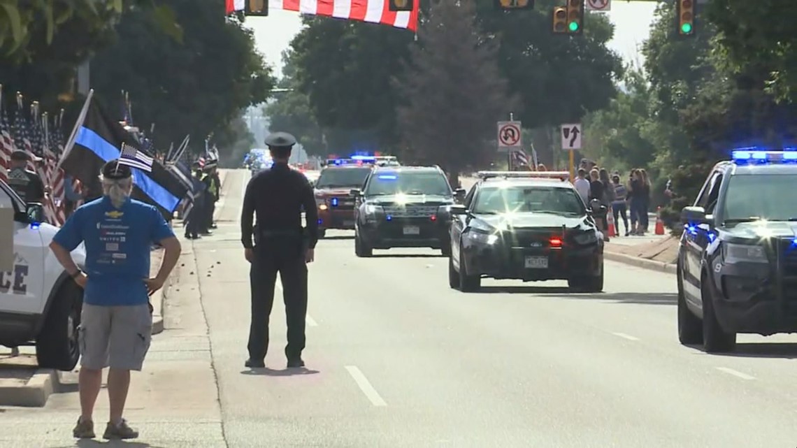 Photos Procession Honors Colorado Officer Killed In Line Of Duty