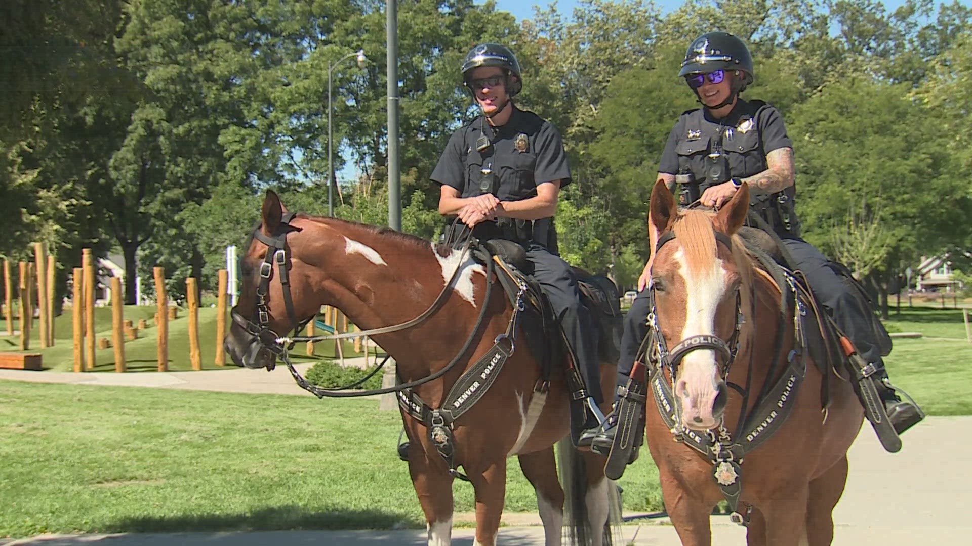 Officer Emily Herbst and Maverick are two of only seven members that make up the Denver Police Department's Mounted Patrol Unit.