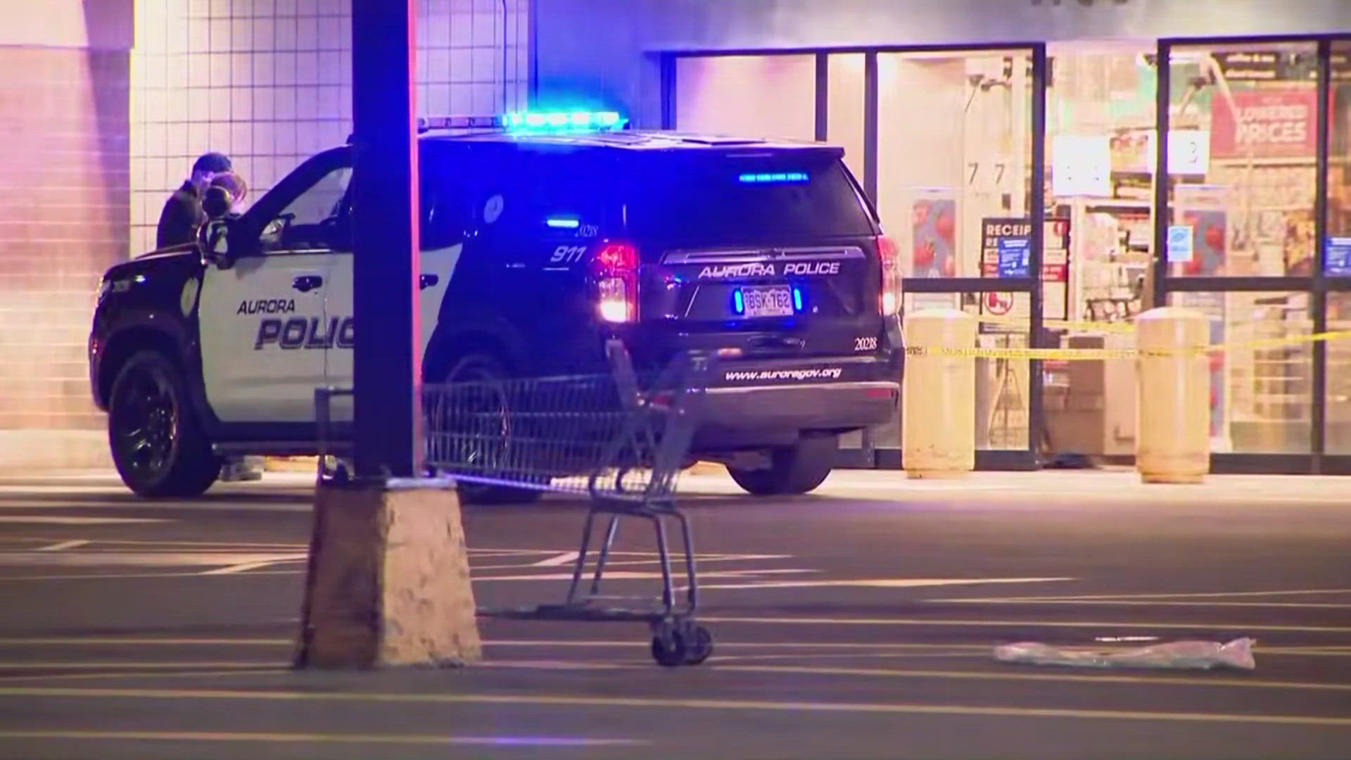 The shooting happened in the parking lot of a shopping center that includes a King Soopers and other stores and restaurants.