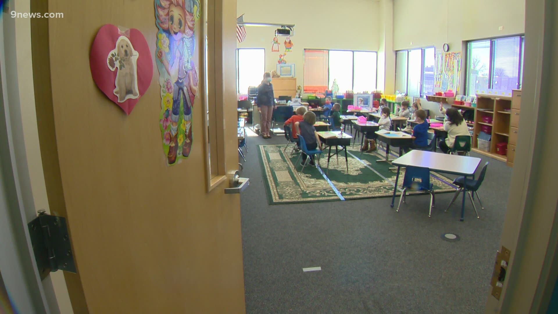 The language immersion charter school returned to in-person learning in February and teachers say it has helped the students stay focused.