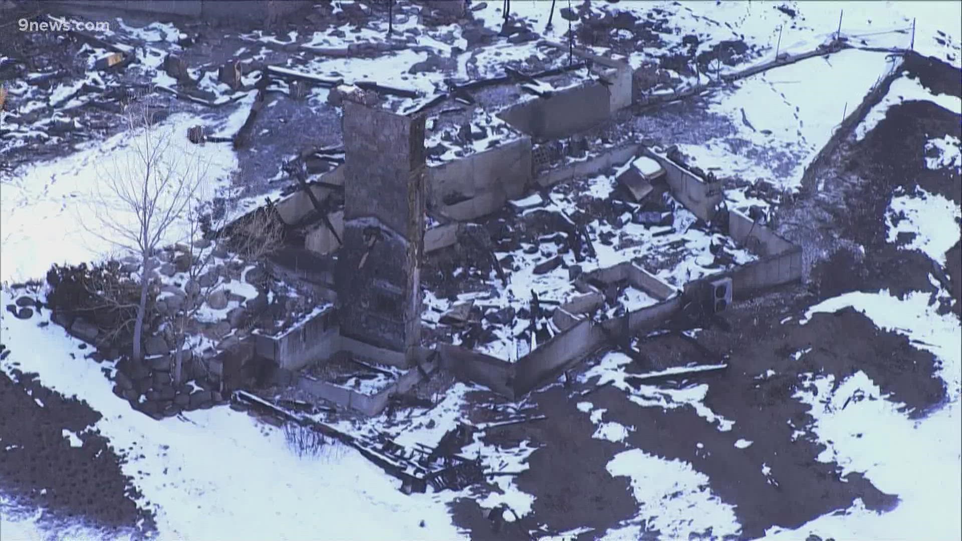 Video from SKY9 Monday morning shows some of the damage caused by the Marshall Fire in Boulder County.