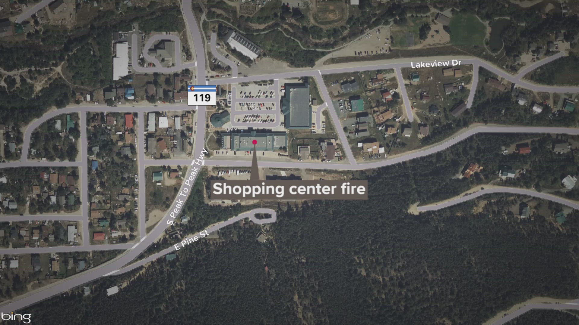 Evacuation orders have been issued in Boulder County after a fire at a Nederland shopping center.