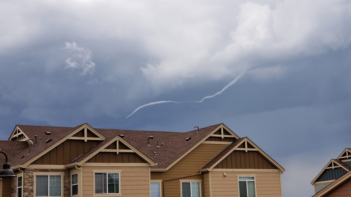 Multiple funnel clouds spotted along Colorado's Front Range on Monday