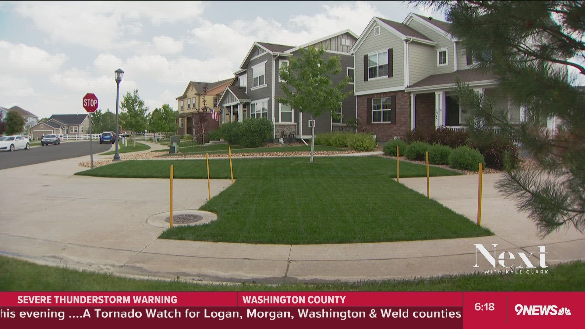 One homeowner's lawn was extended in the name of safety, but the city of Aurora calls it an interference with public access.