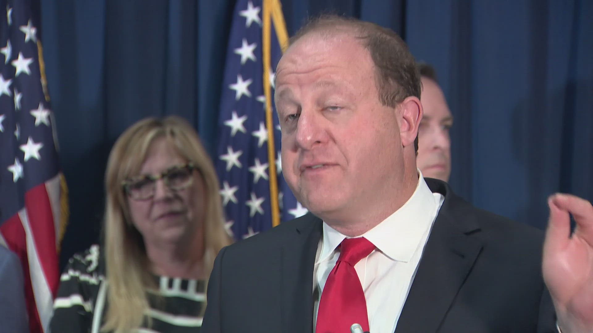 Gov. Jared Polis said the proposal to slow property tax increases would be a long-term solution. Voters will get decide in November.