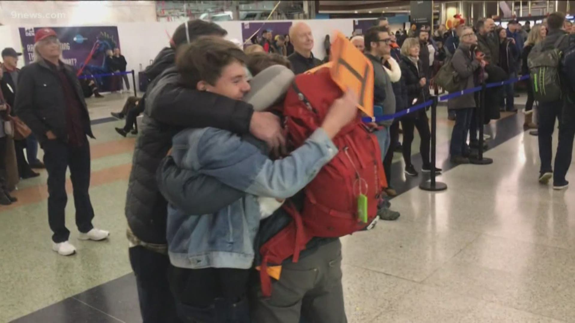 There's a good reason so many endure packed airports the days before Thanksgiving. We witnessed the reason at DIA tonight.