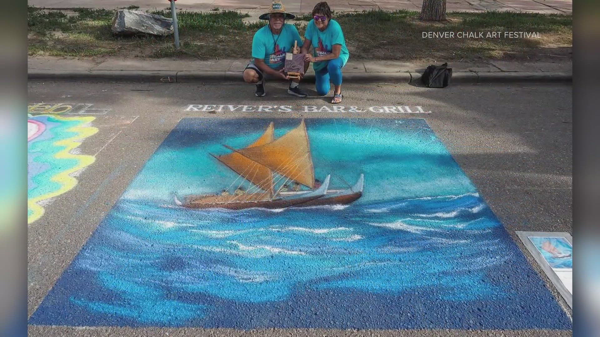 Over 200 artists are participating in the Denver festival, including local muralist Tommy Nahulu. 