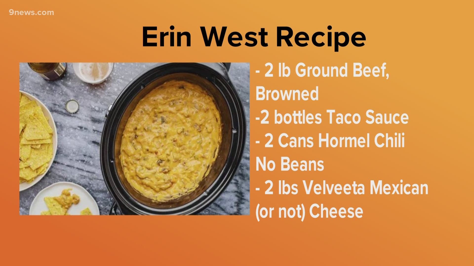 Every weekend, we ask you to share your recipes and share one on air. This time we asked for dips, and here's a great one from Erin West.