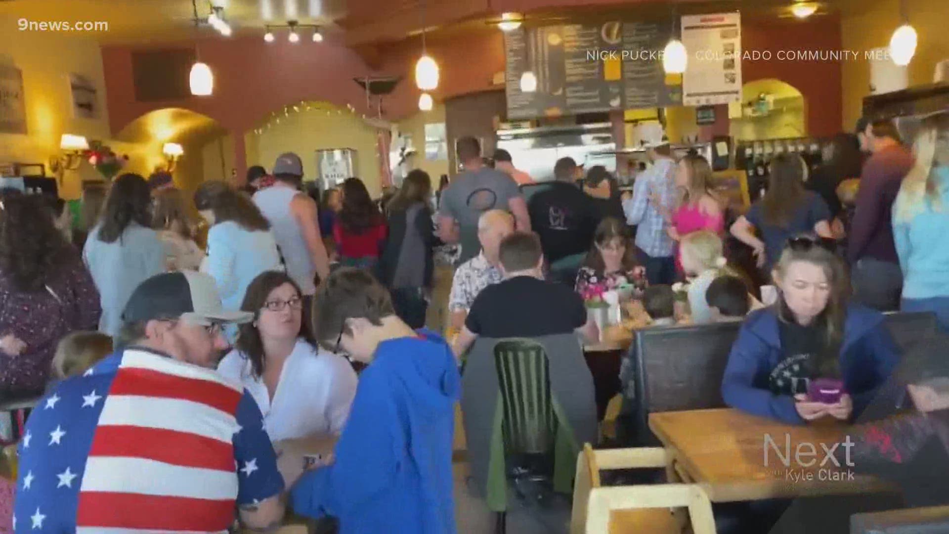 Colorado Gov. Jared Polis said the state health department suspended C&C Cafe's license after opening on Mother's Day, violating public health rules during COVID-19.