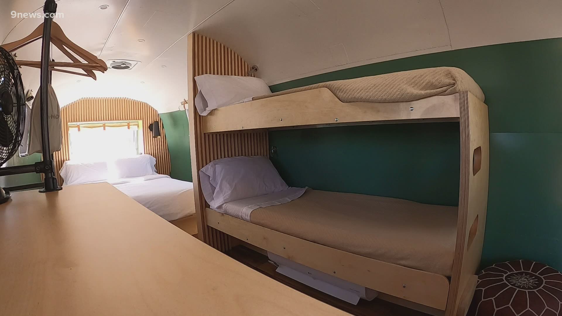 Guests can rent classic silver Airstream trailers at the Amigo Motor Lodge in Salida.