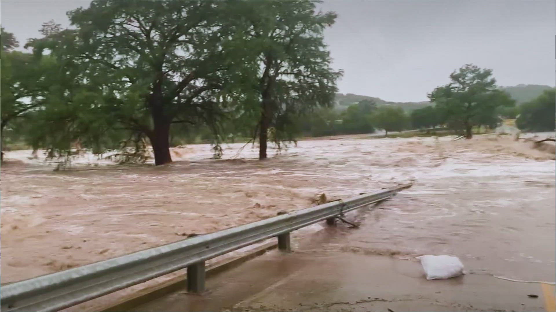The destructive, fast-moving waters rose 26 feet on the Guadalupe River in just 45 minutes before daybreak Friday, washing away homes and vehicles.