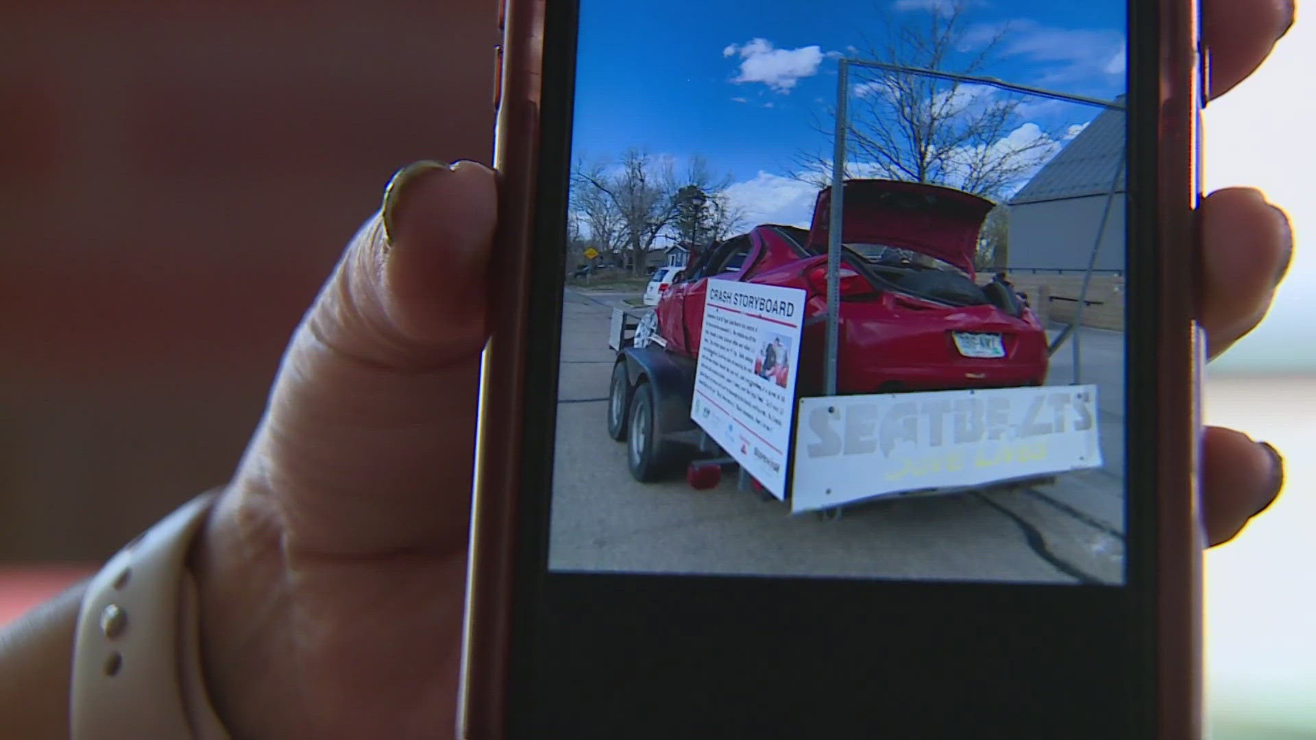 The car that belonged to 22-year-old Zach Mauer has been displayed at schools to remind students the dangers of unsafe and distracted driving.