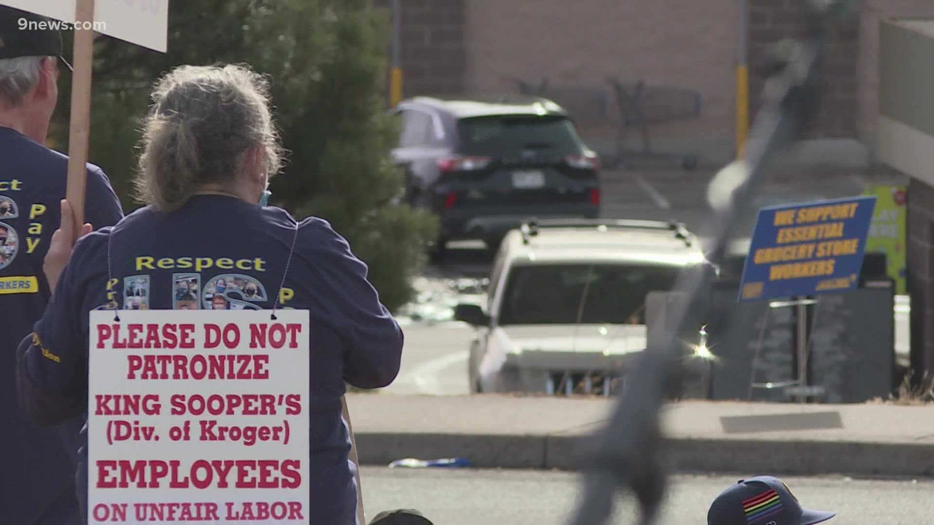 King Soopers workers remain on the picket line Friday but the union and company are set to meet Friday morning to discuss options.