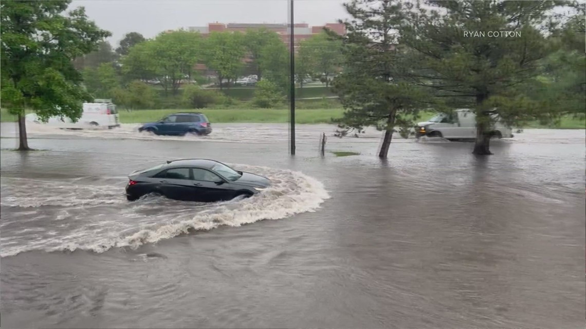 Parts of Denver area hit with flash flooding Monday
