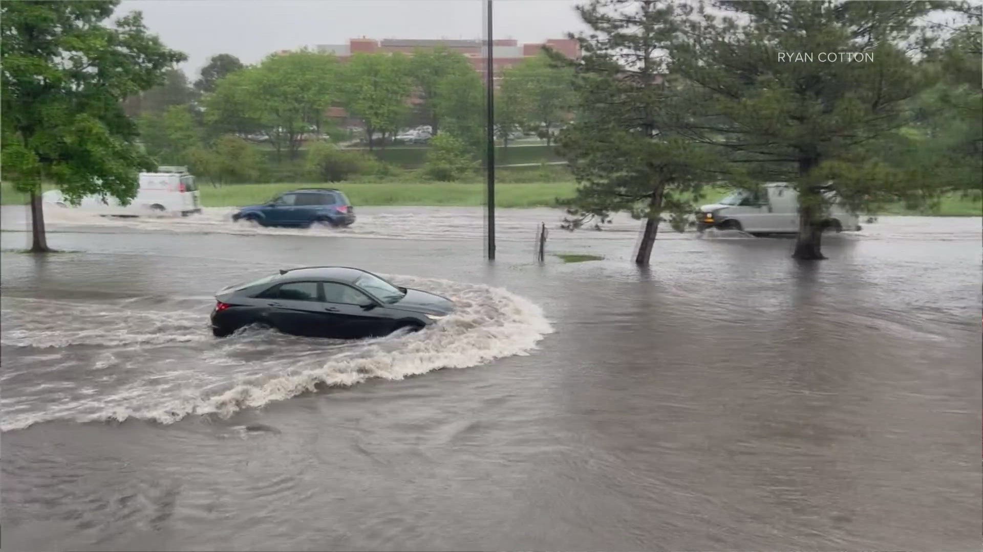 Very heavy rainfall on saturated ground led to flash flooding in Littleton, Arvada and east Denver.