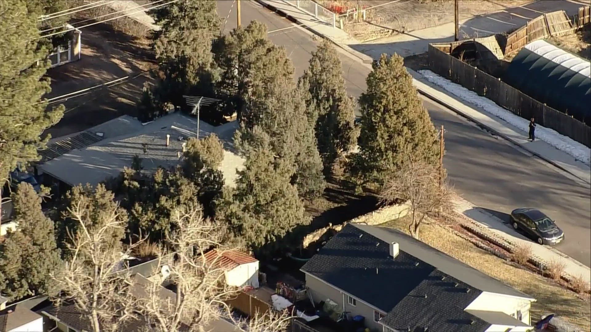 The fire started Tuesday afternoon in a house near the intersection of Lewis and Sixth streets in Castle Rock.