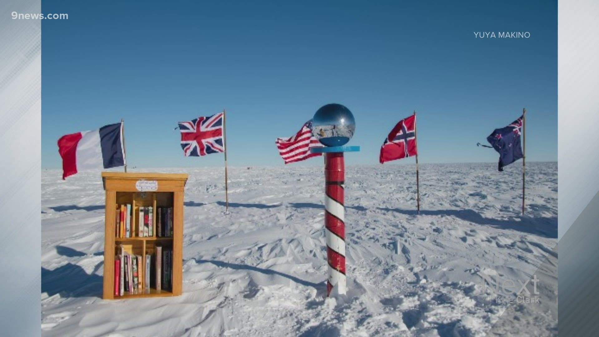The South Pole received a gift of knowledge from Coloradan Dr. Russell Schnell in the form of a Little Free Library.