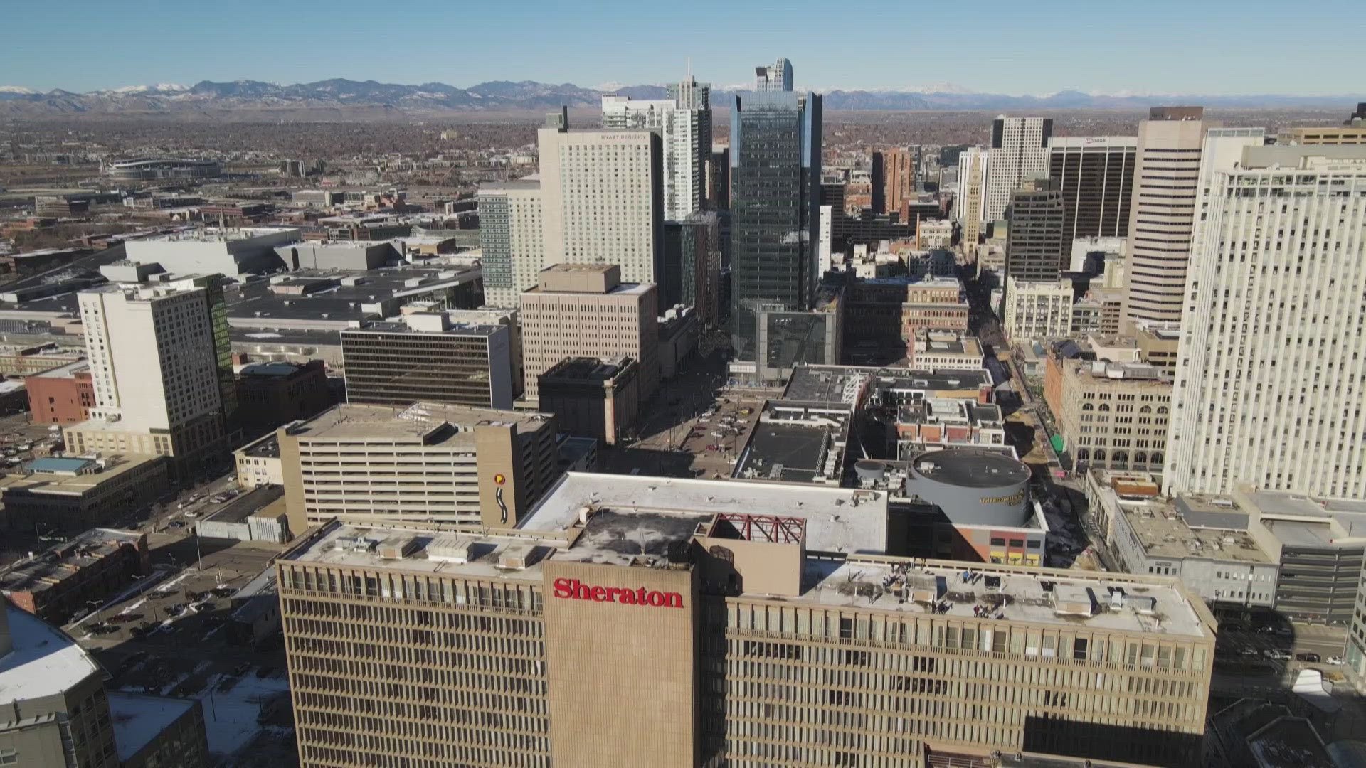 The fireworks will be sent up from the Sheraton Hotel's rooftop. There will be a show at 9 p.m. Sunday in addition to the midnight show to ring in 2024.